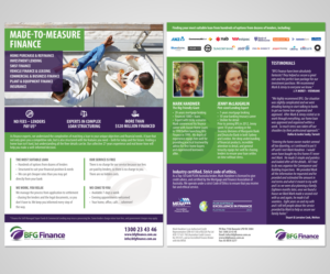 Double-sided A4 flyer with all text content determined - for Mortgage Broker | Flyer-Design von Taya Bright
