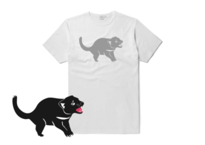 Embroidery Tasmanian Devil T-Shirt Design  | Diseño de Camiseta por Amduat Design