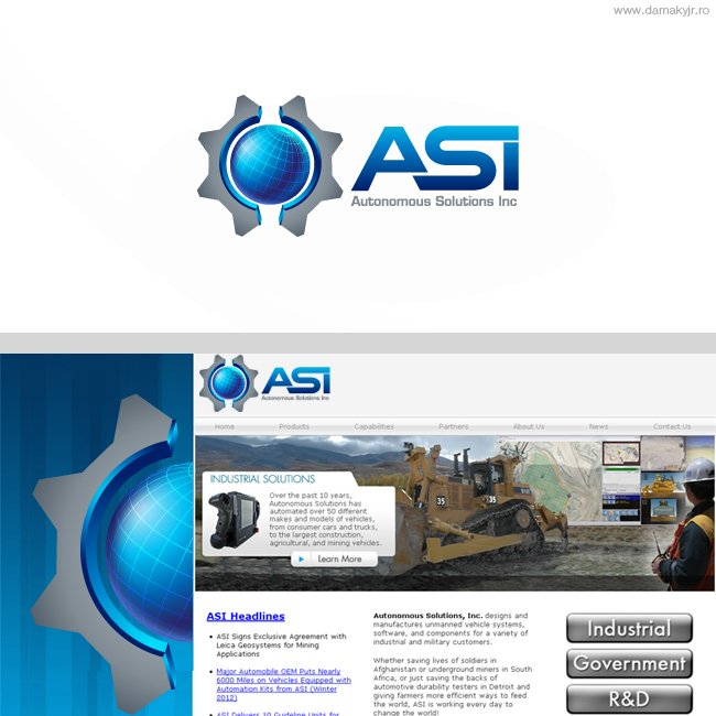 Logo Design by damakyjr for Autonomous Solutions Inc | Design #660200