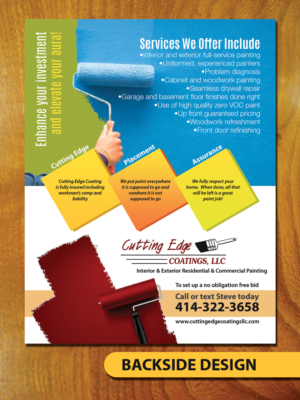 Flyer Design by LeonFX for Cutting Edge Coatings | Design #17787362
