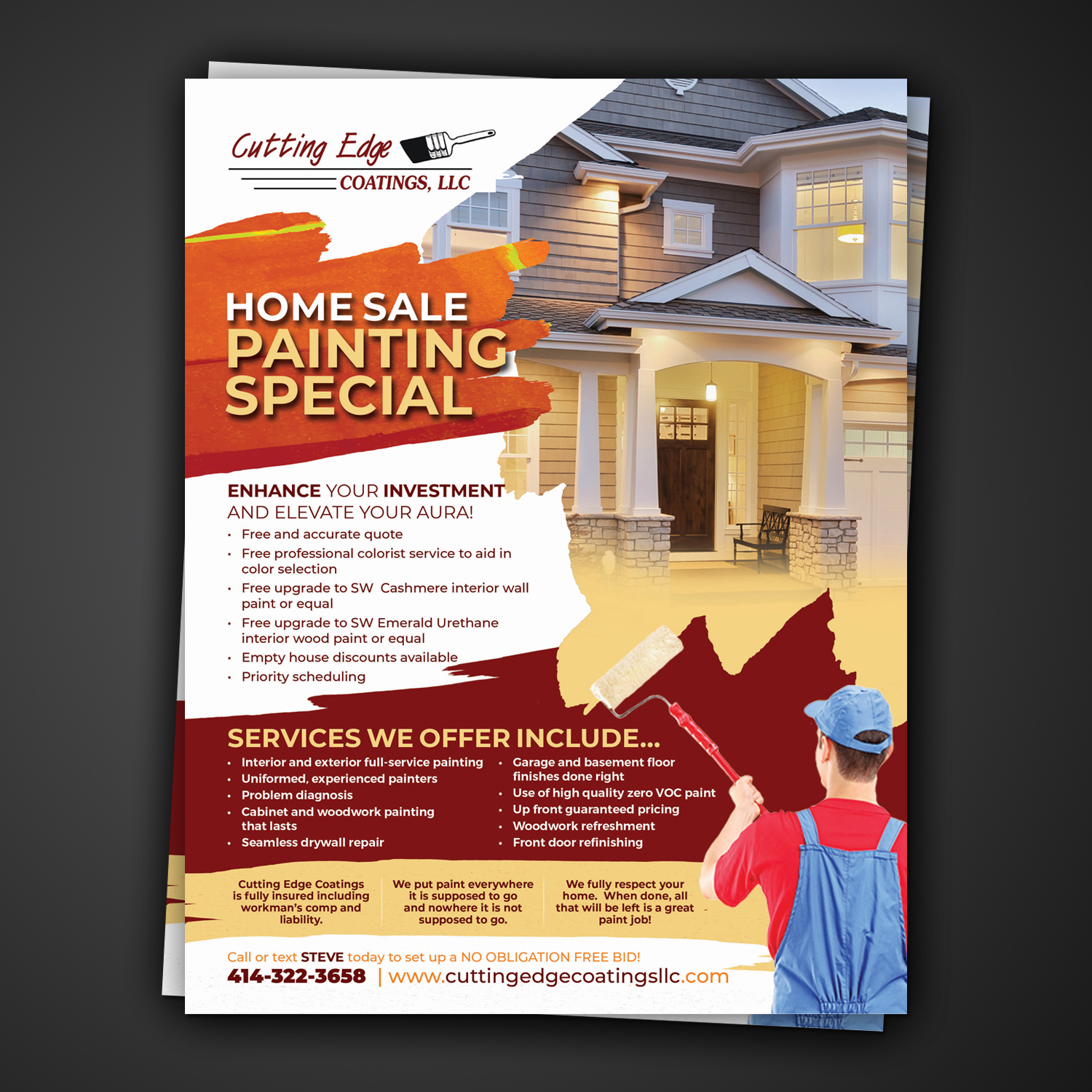 Flyer Design by Mariyam Khan for Cutting Edge Coatings | Design #17782972