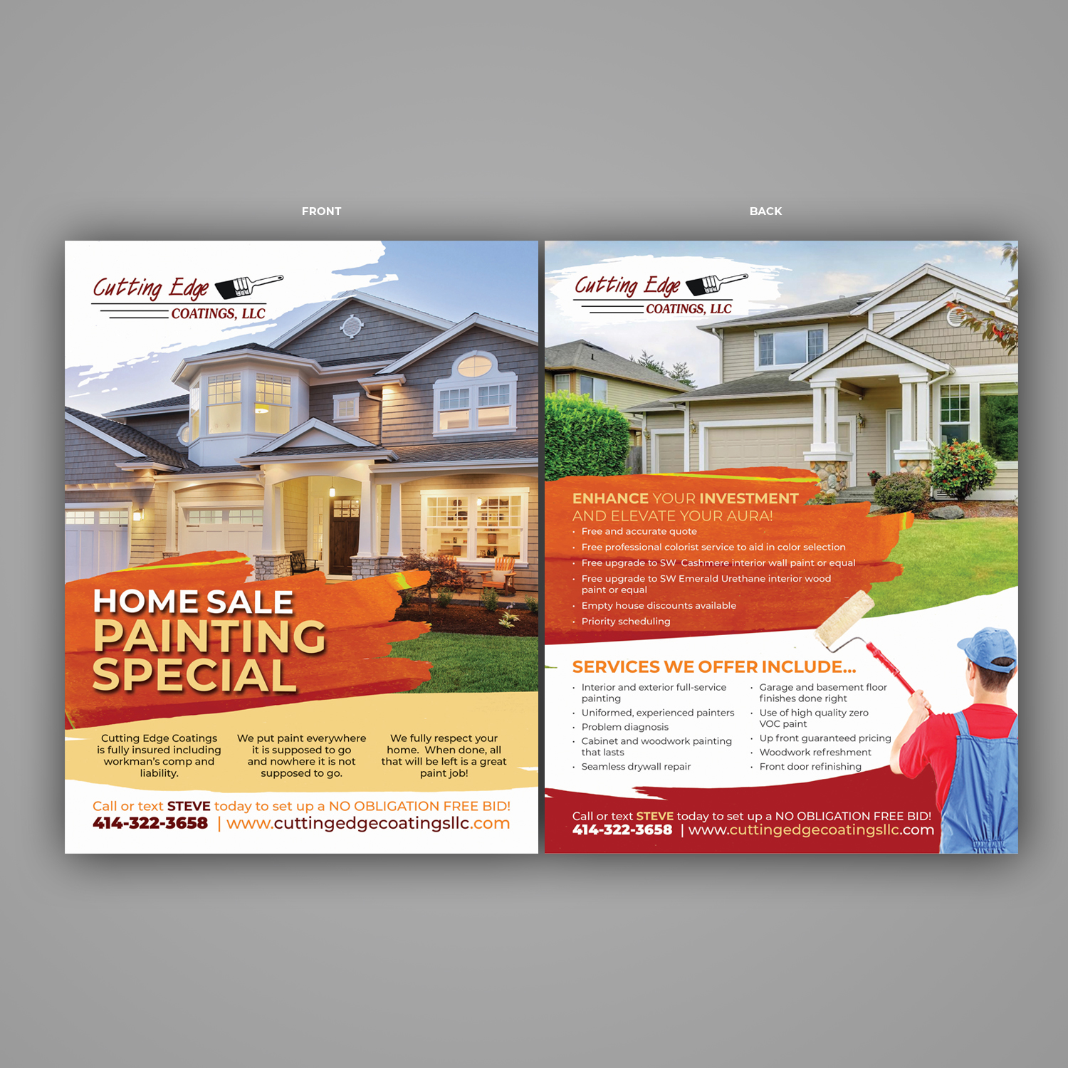 Flyer Design by Mariyam Khan for Cutting Edge Coatings | Design #17784118