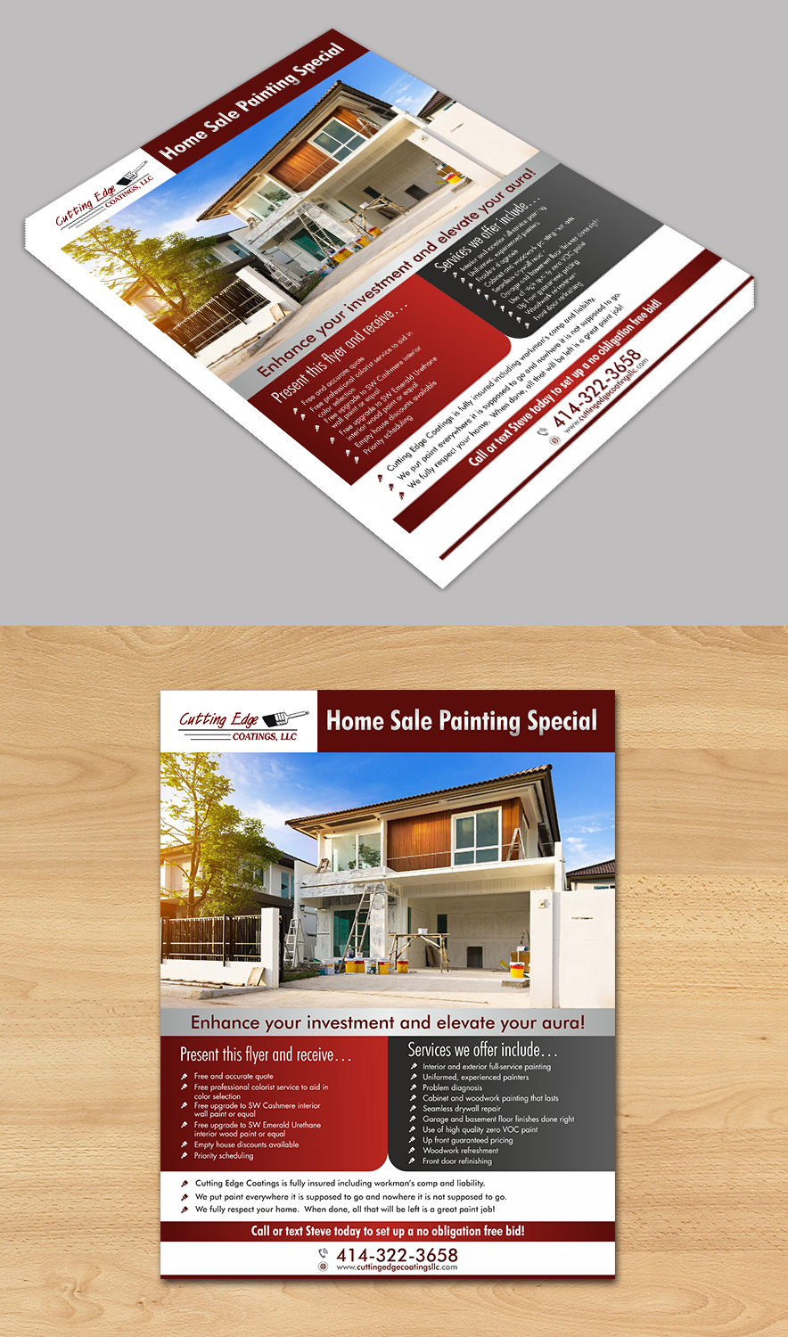Flyer Design by ecorokerz for Cutting Edge Coatings | Design #17787546
