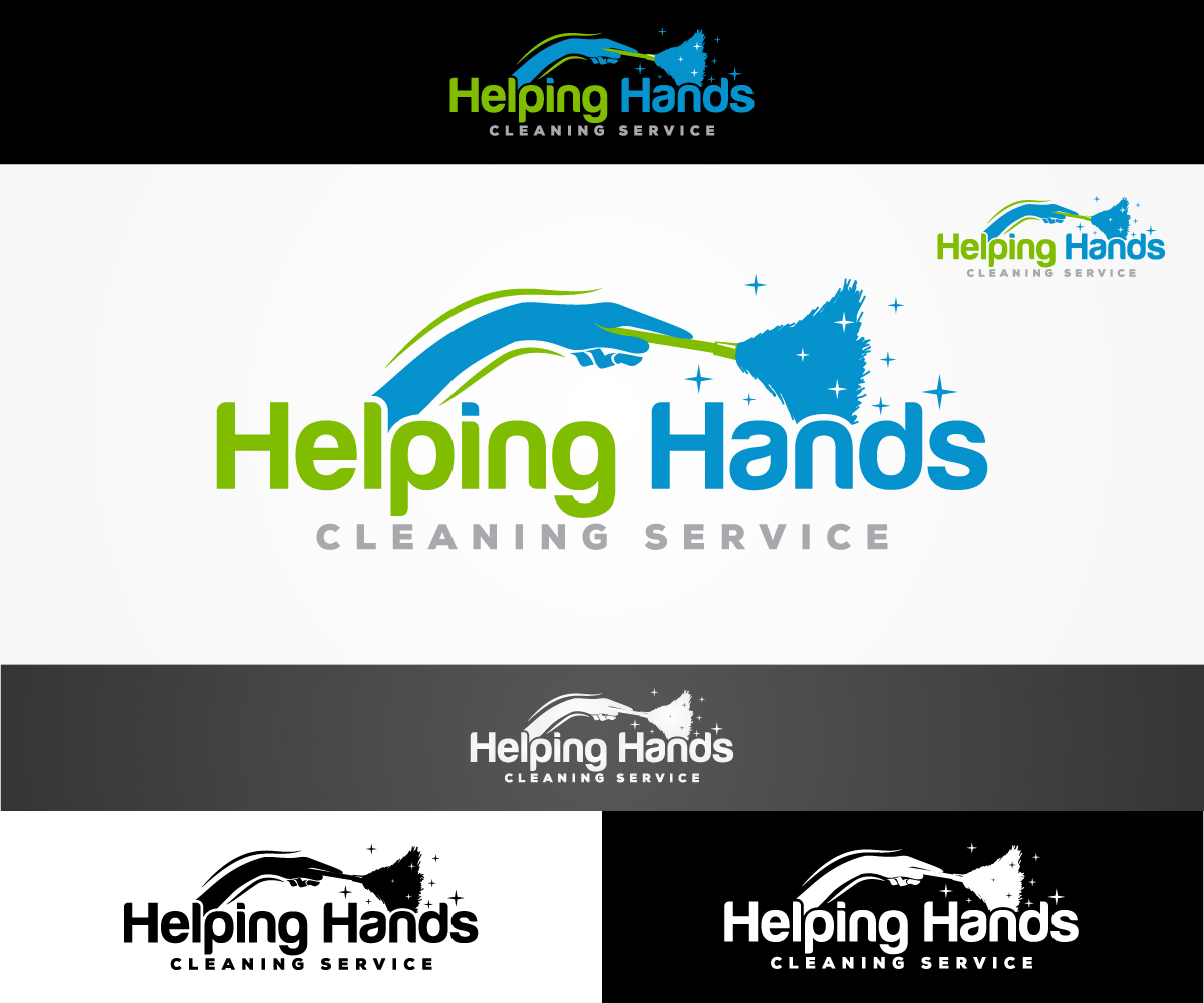 Logo Design by sangeloenriquez for Helping Hands Cleaning Service, Inc. | Design #17795328