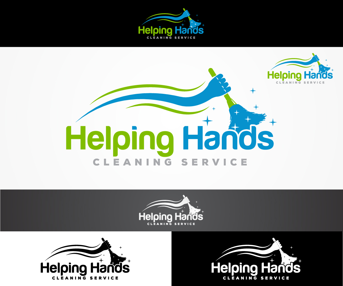 Diseño de Logo por sangeloenriquez para Helping Hands Cleaning Service, Inc. | Diseño #17805220
