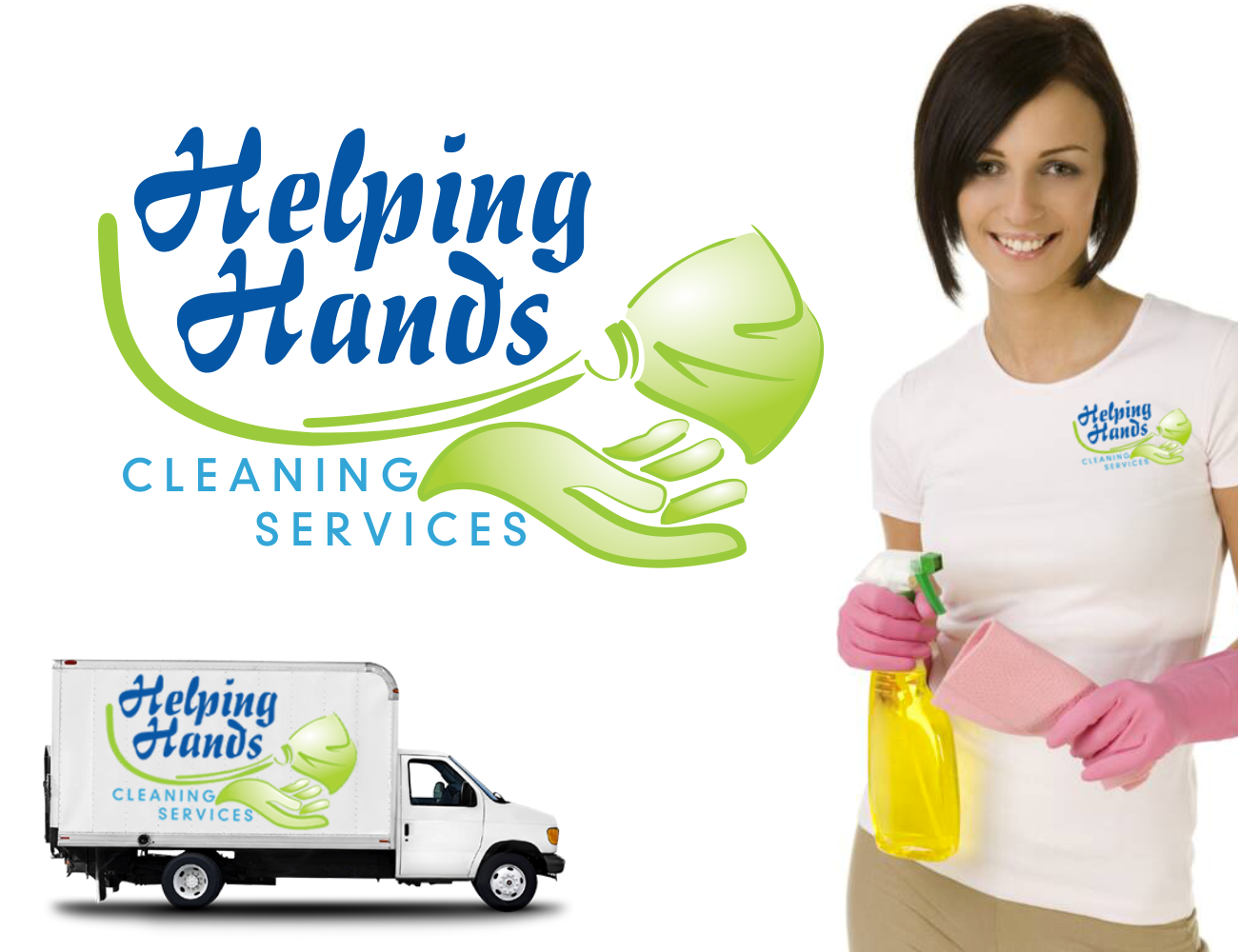 Logo Design by Lezette_G for Helping Hands Cleaning Service, Inc. | Design #17808017