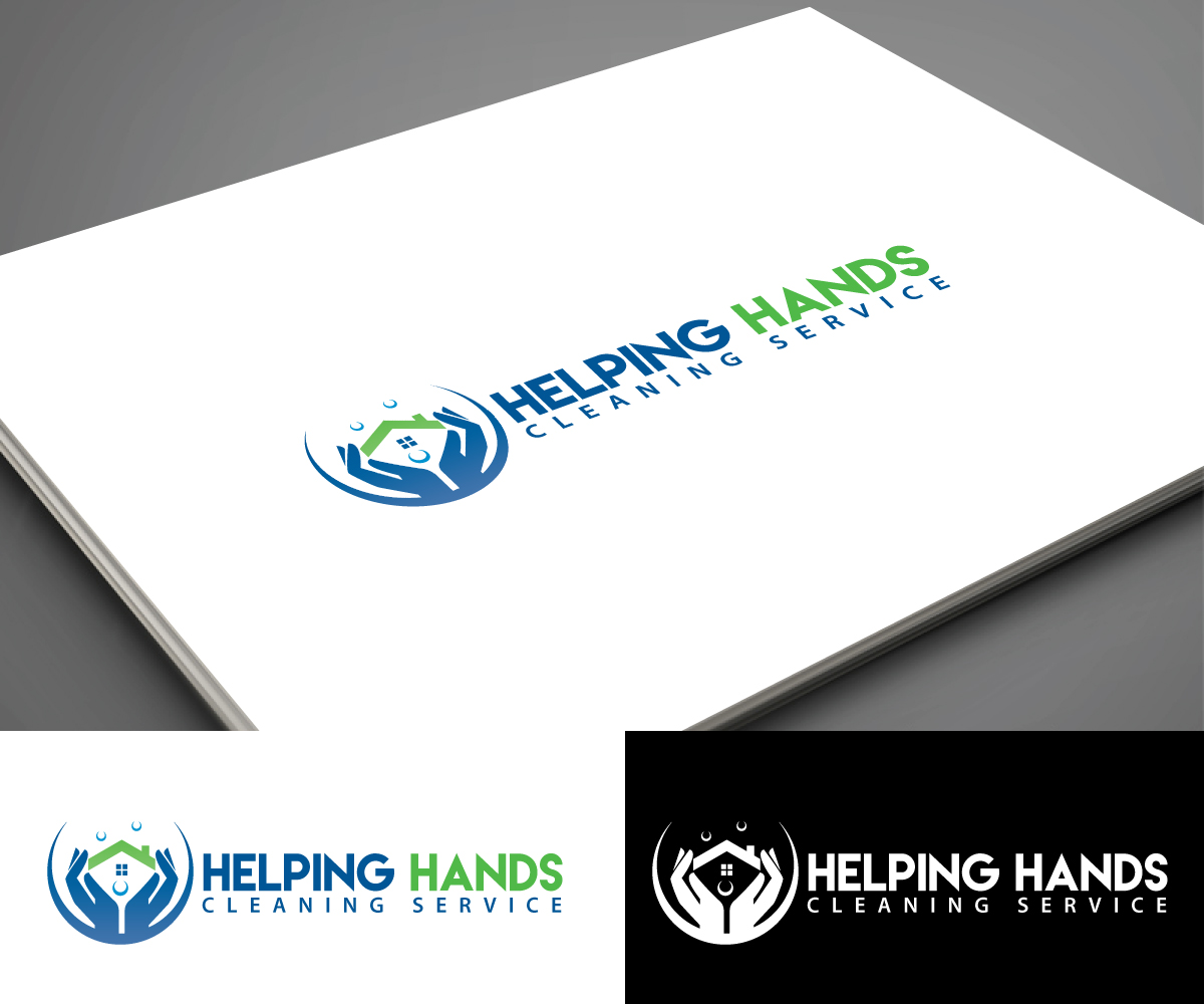 Logo Design by future logo.com for Helping Hands Cleaning Service, Inc. | Design #17782901