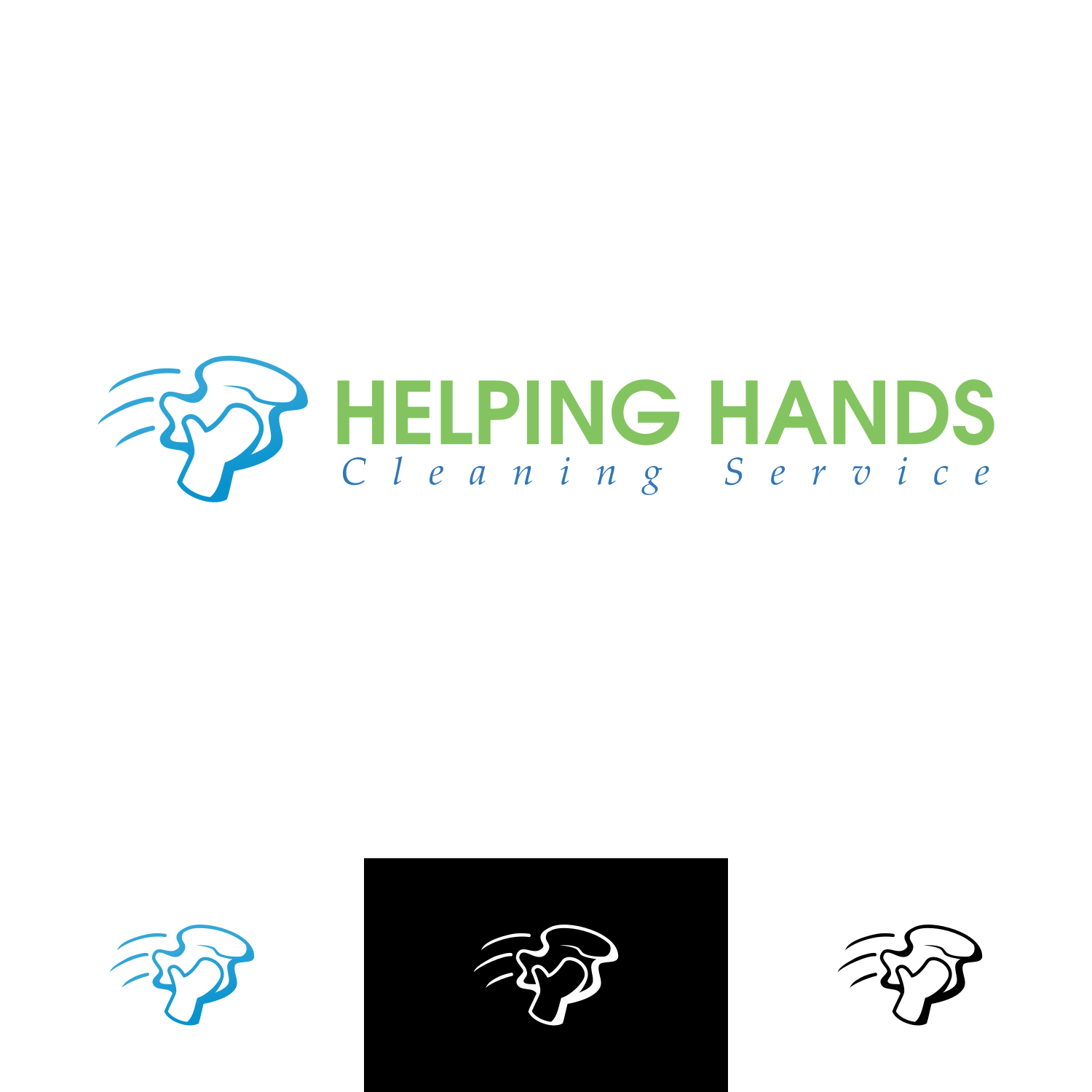 Logo Design by fawwazmuhammadwawaz for Helping Hands Cleaning Service, Inc. | Design #17822352