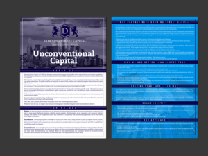 New company cut sheet “one page” description of services (double sided) * | Diseño de Flyer por chandrayaan.creative