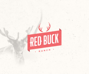 Red Buck Ranch and have a large deer buck head in it.  | Logo-Design von iamf
