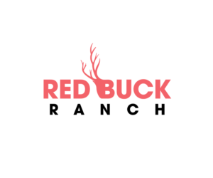 Red Buck Ranch and have a large deer buck head in it.  | Logo Design by ACK Design