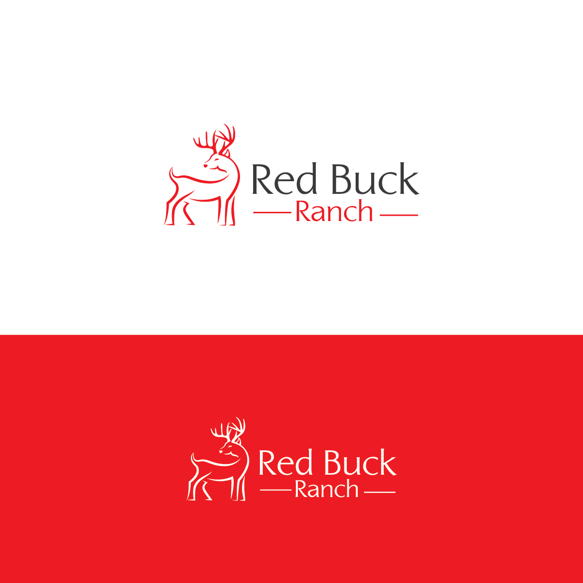 Logo Design by Deziners Zone for Red Buck Ranch | Design #17795916