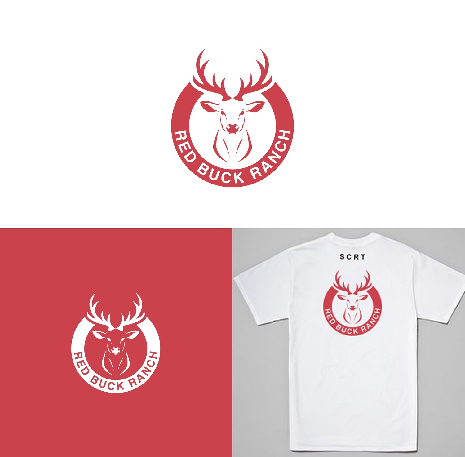 Logo Design by Tripti Ranjan Gain for Red Buck Ranch | Design #17835656