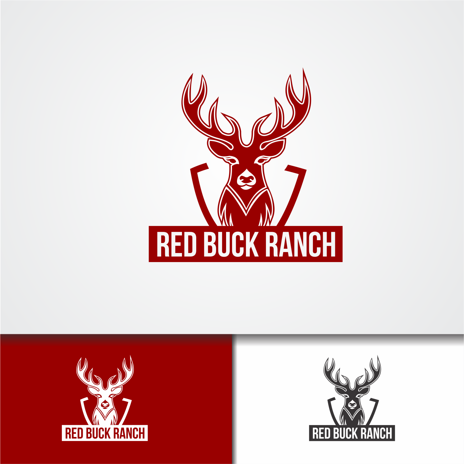Logo Design by Sronyuu for Red Buck Ranch | Design #17806363