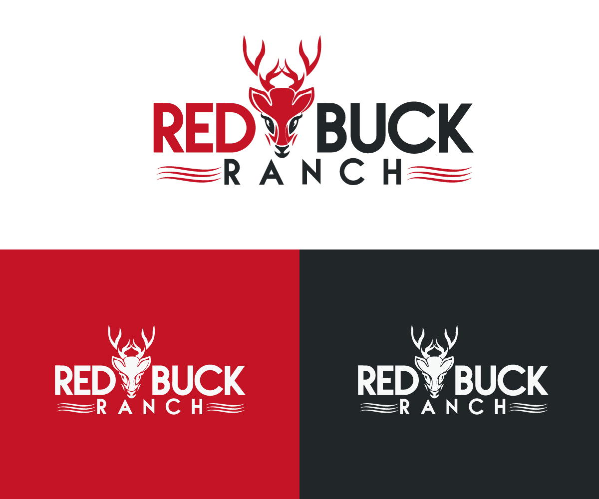 Logo Design by Nurul Amin 3 for Red Buck Ranch | Design #17786525