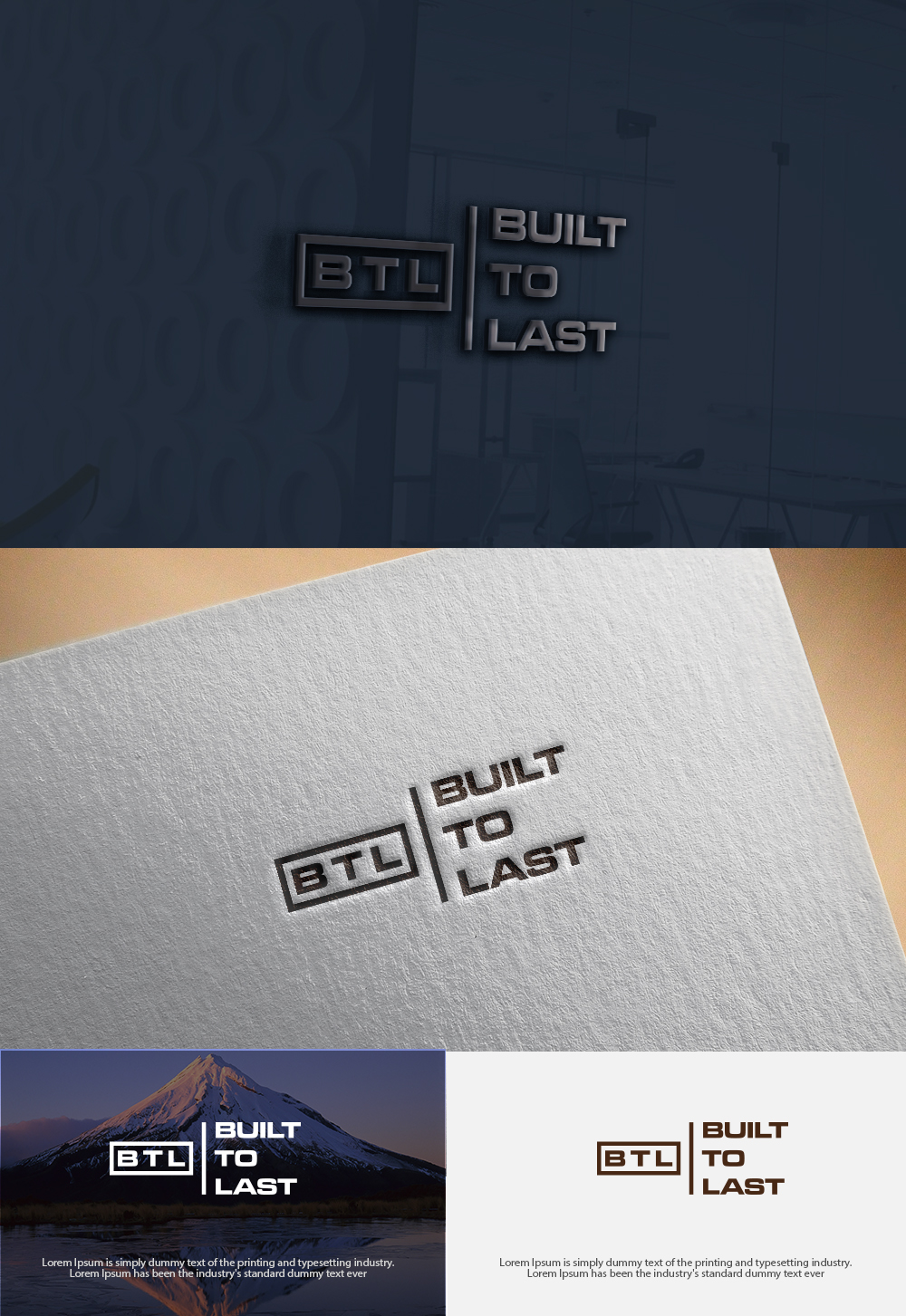 Logo Design by dr ghulam mustafa sahab for Built to Last, LLC | Design #17850199