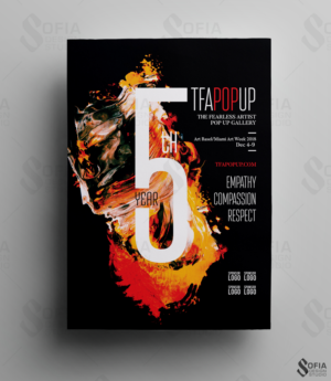 The Fearless Artist Pop Up Gallery 5th Year  | Grafik-Design von SofiaDesignStudio