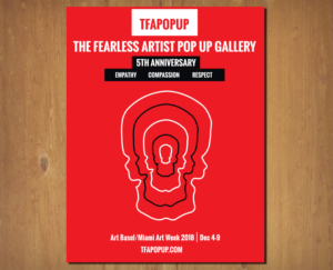 The Fearless Artist Pop Up Gallery 5th Year  | Design Graphique par MNM