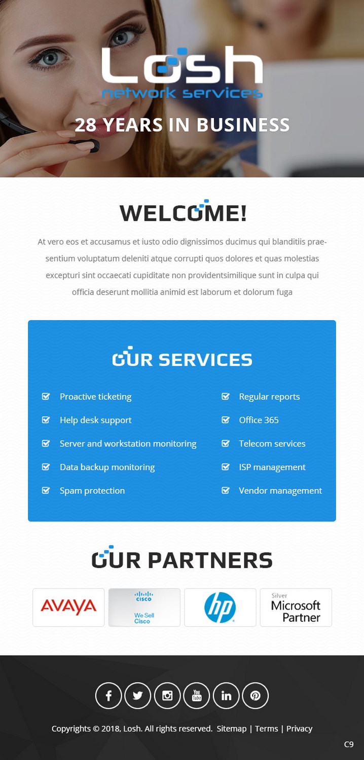 Email Marketing Design by pb for Losh Network Services | Design #17789916