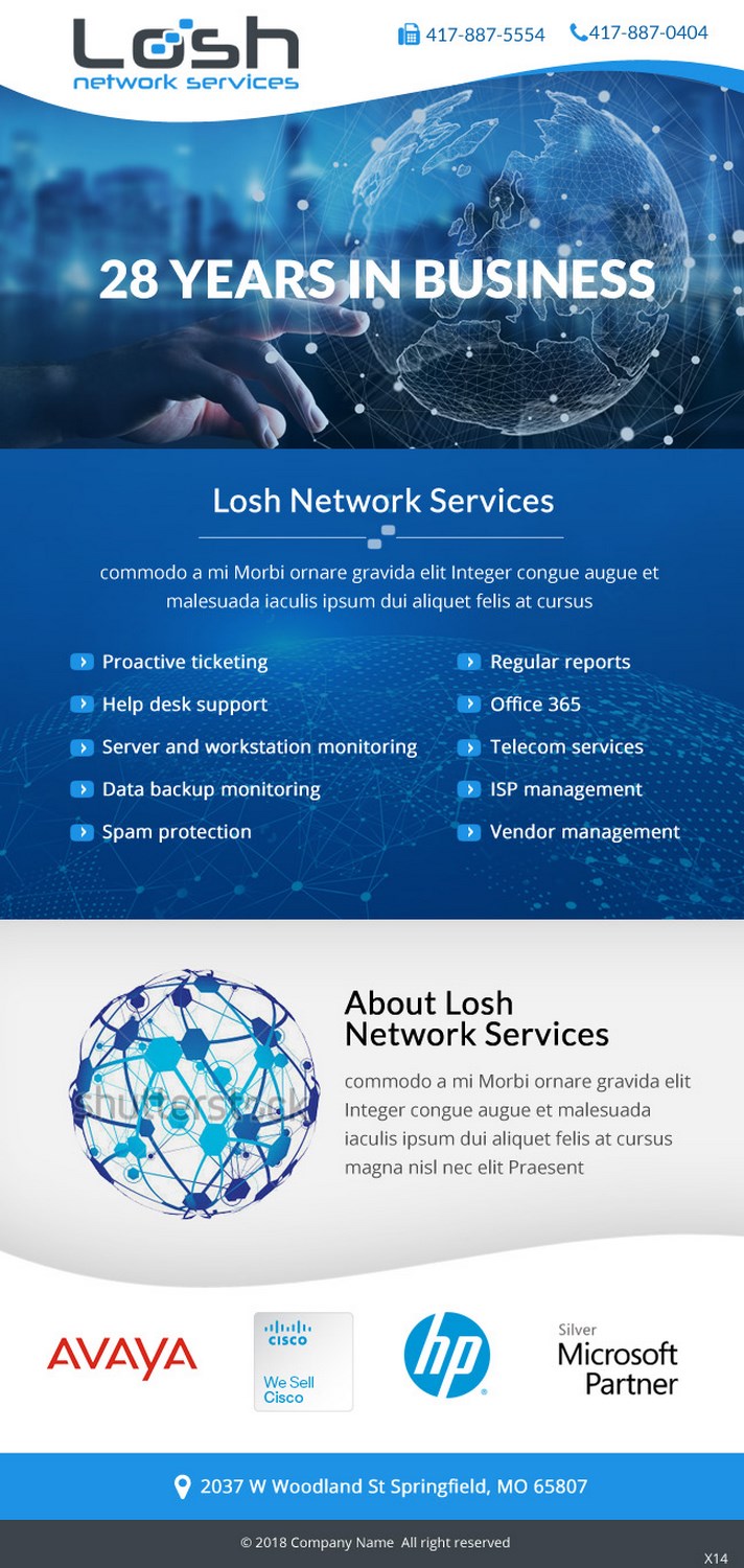 Email Marketing Design by pb for Losh Network Services | Design #17789918