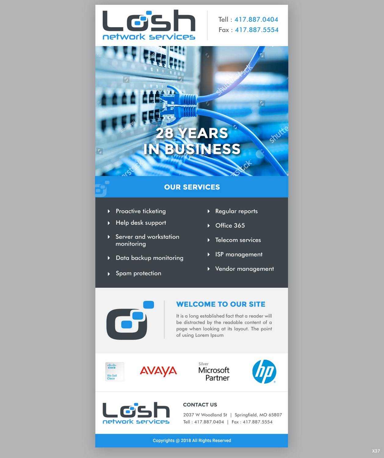 Email Marketing Design by pb for Losh Network Services | Design #17789919