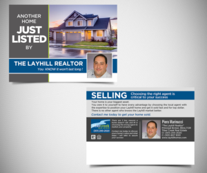 Design de Carte Postale par Designers Hub pour Tiber Creek Real Estate | Design : #17829398