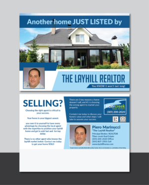 Design de Carte Postale par Deziners Zone pour Tiber Creek Real Estate | Design : #17788140