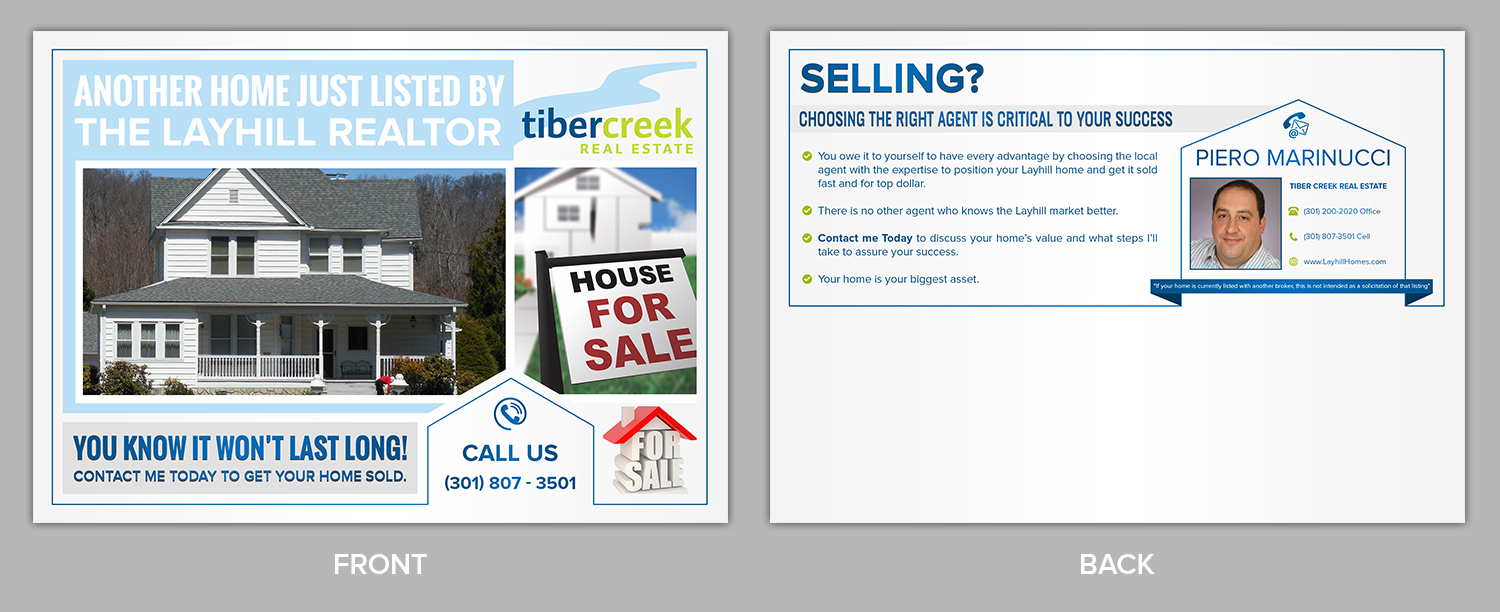 Design de Carte Postale par SAI DESIGNS pour Tiber Creek Real Estate | Design #17906640