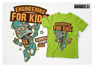 T-shirt Design by Gohsantosa for Engineering For Kids | Design: #17898405