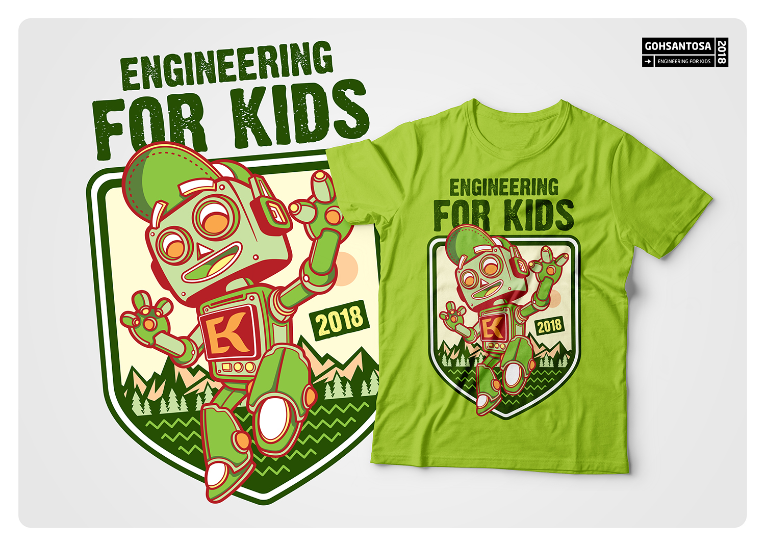T-shirt Design by Gohsantosa for Engineering For Kids | Design #17917317