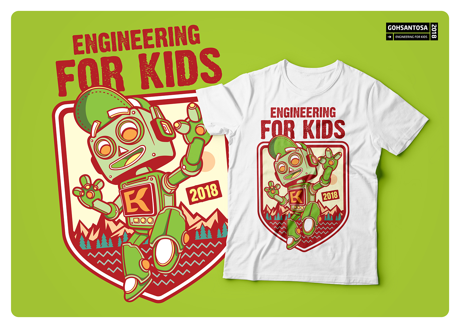 T-shirt Design by Gohsantosa for Engineering For Kids | Design #17919740