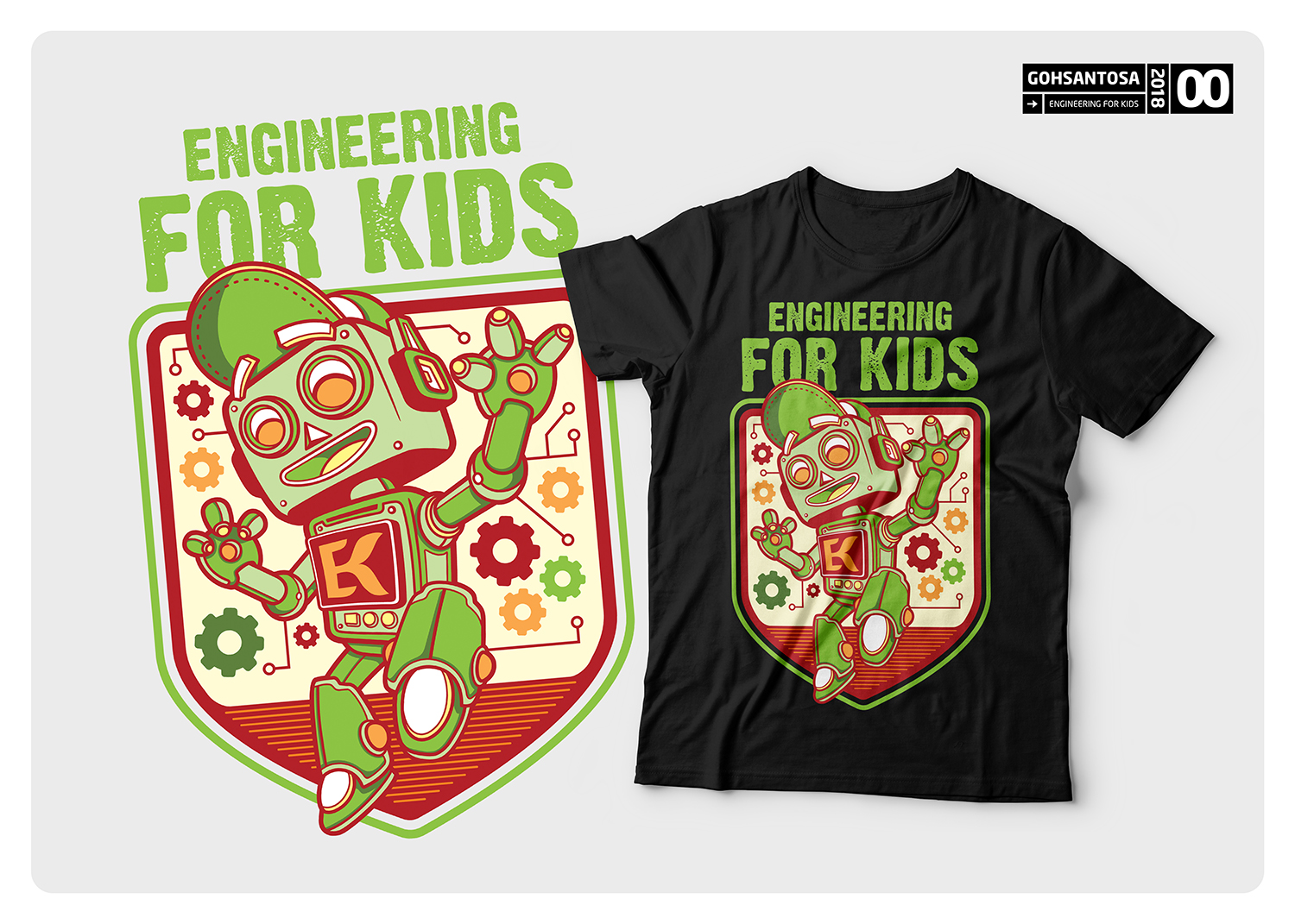 Diseño de Camiseta por Gohsantosa para Engineering For Kids | Diseño #17975174