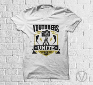YouTubers Unite - T-Shirt Design | T-shirt Design by vjosh