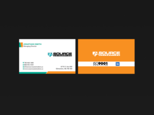Business Card Design by Creations Box 2015 for Source Automation Inc | Design: #17792257