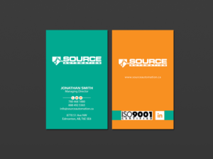 Business Card Design by Creations Box 2015 for Source Automation Inc | Design: #17792259