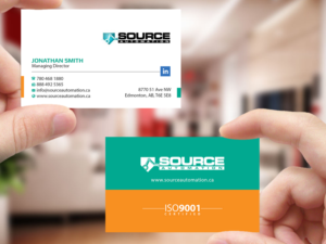 Business Card Design by Creations Box 2015 for Source Automation Inc | Design: #17792262