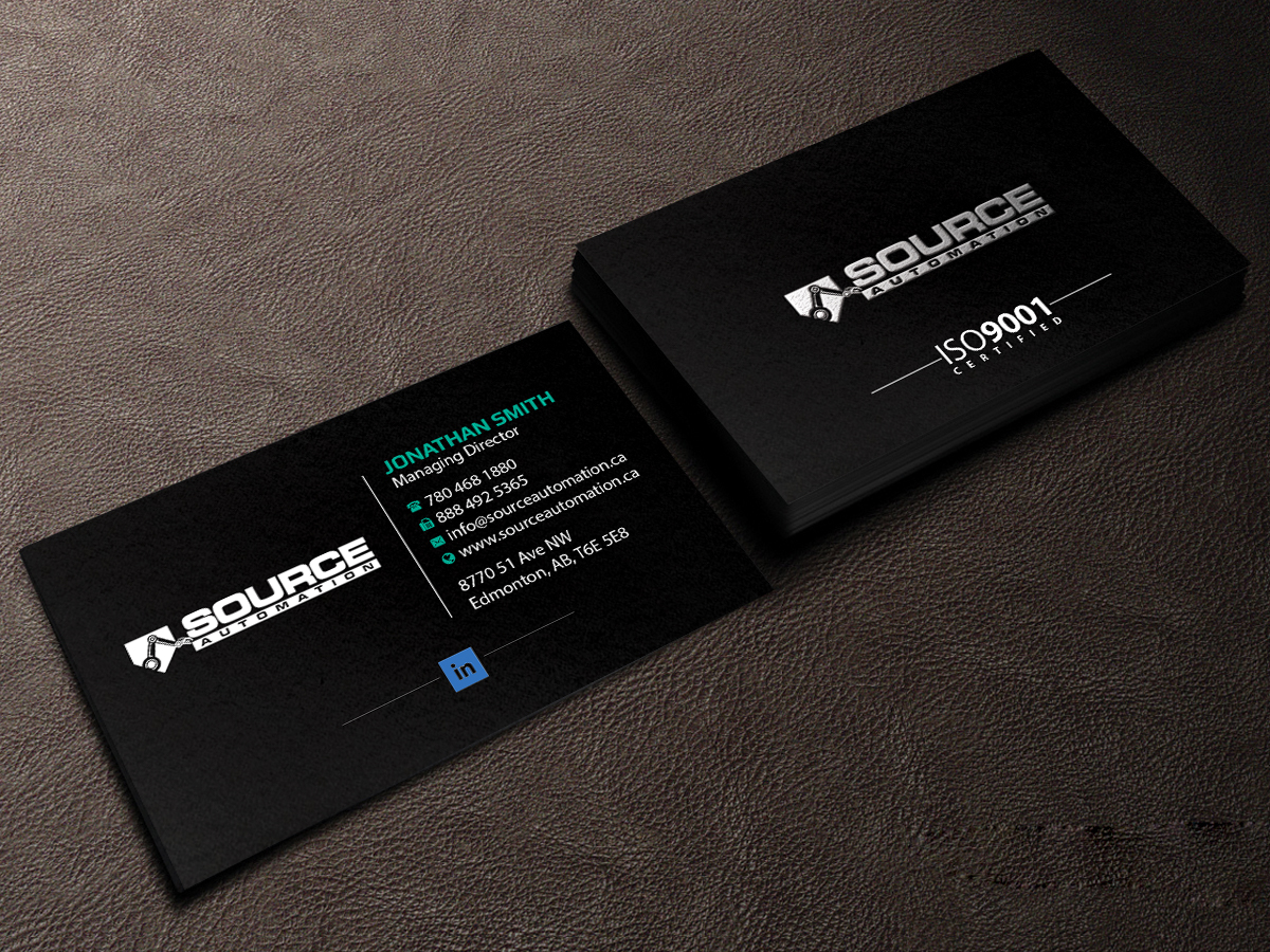 Diseño de Tarjeta de Presentación por Creations Box 2015 para Source Automation Inc | Diseño #17792263