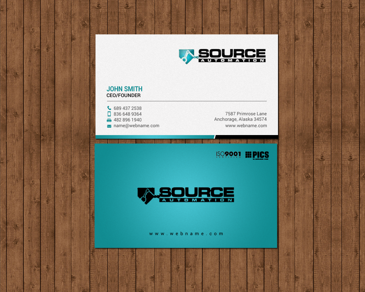 Business Card Design by chandrayaan.creative for Source Automation Inc | Design #17799148