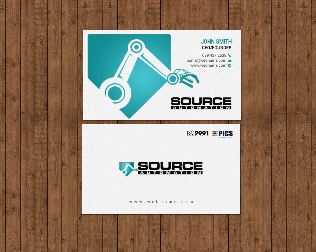 Business Card Design by chandrayaan.creative for Source Automation Inc | Design #17799154