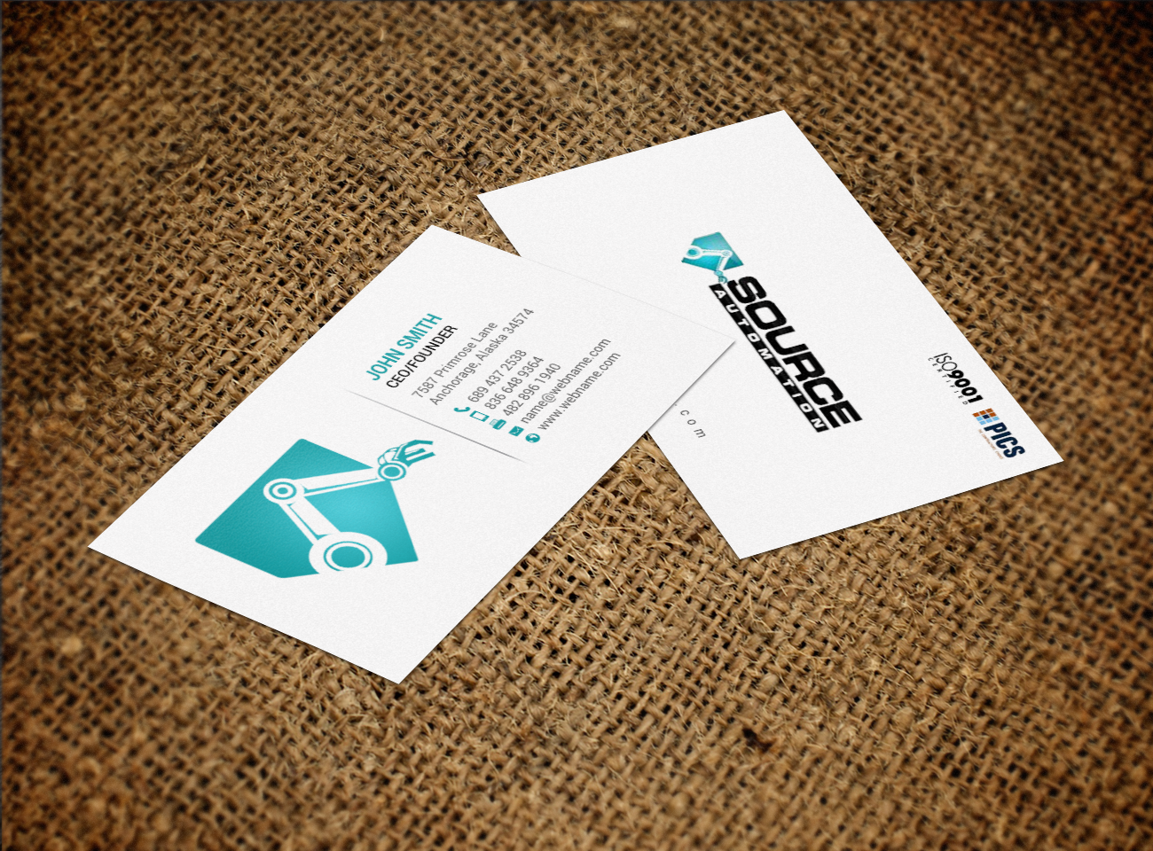 Business Card Design by chandrayaan.creative for Source Automation Inc | Design #17799600