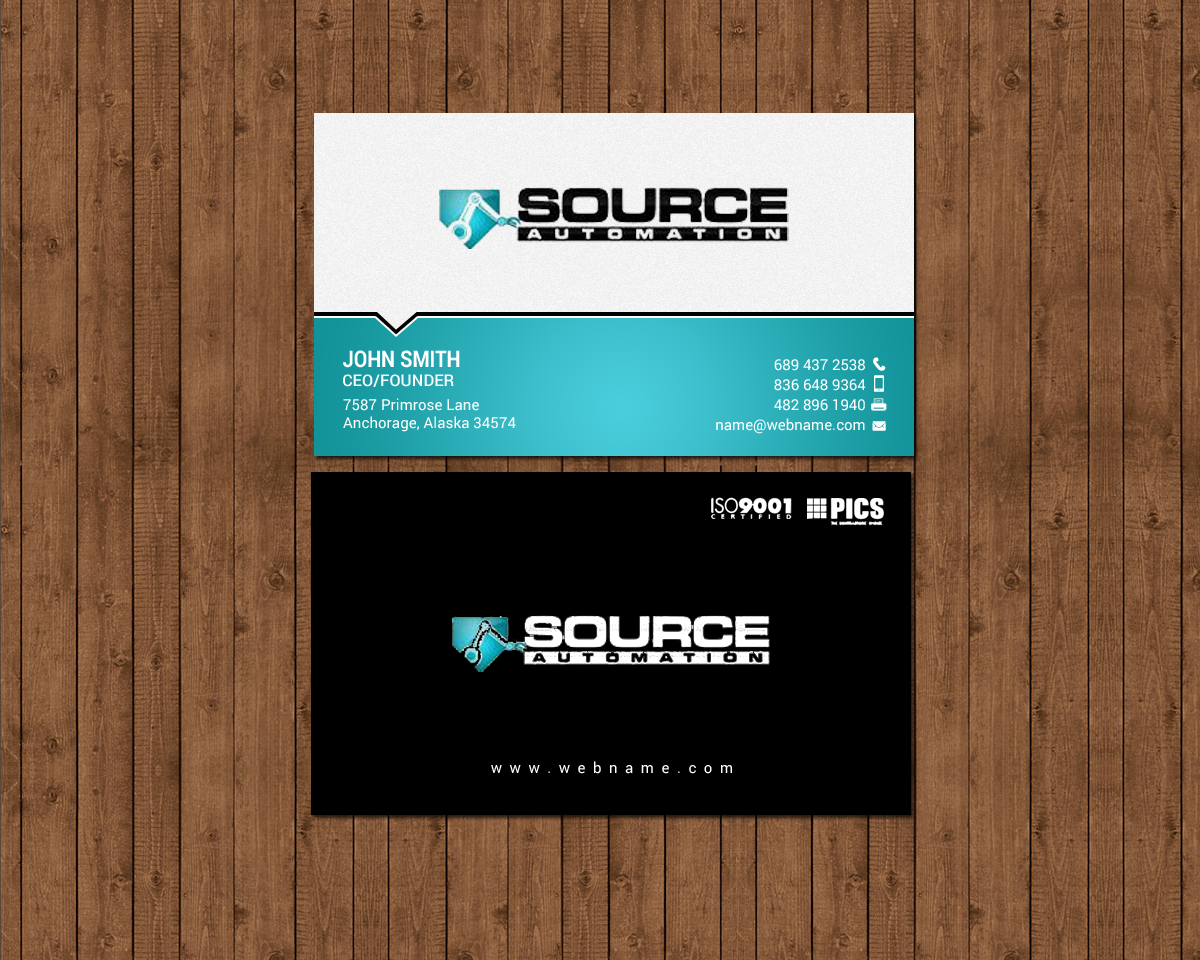 Visitenkarten-Design von chandrayaan.creative für Source Automation Inc | Design #17799696