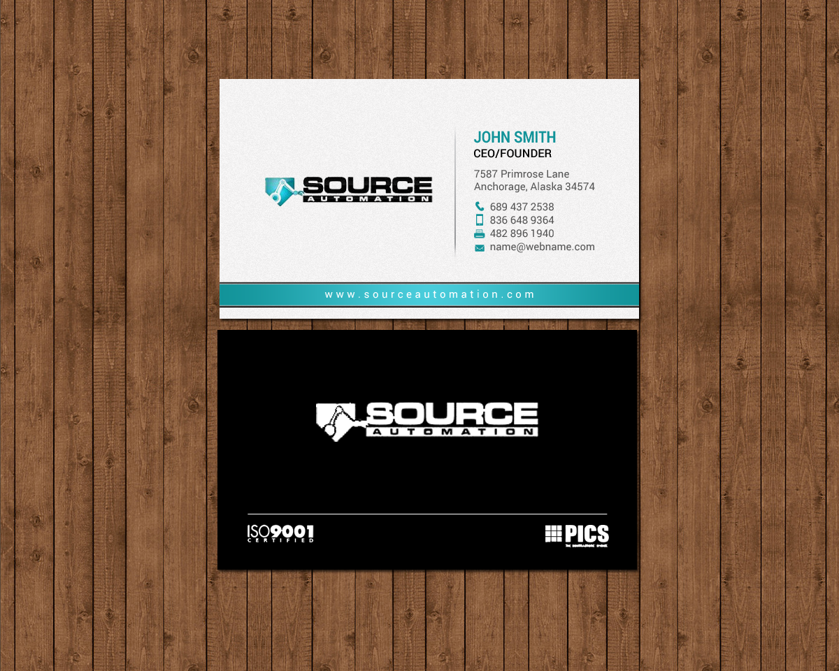 Visitenkarten-Design von chandrayaan.creative für Source Automation Inc | Design #17799703