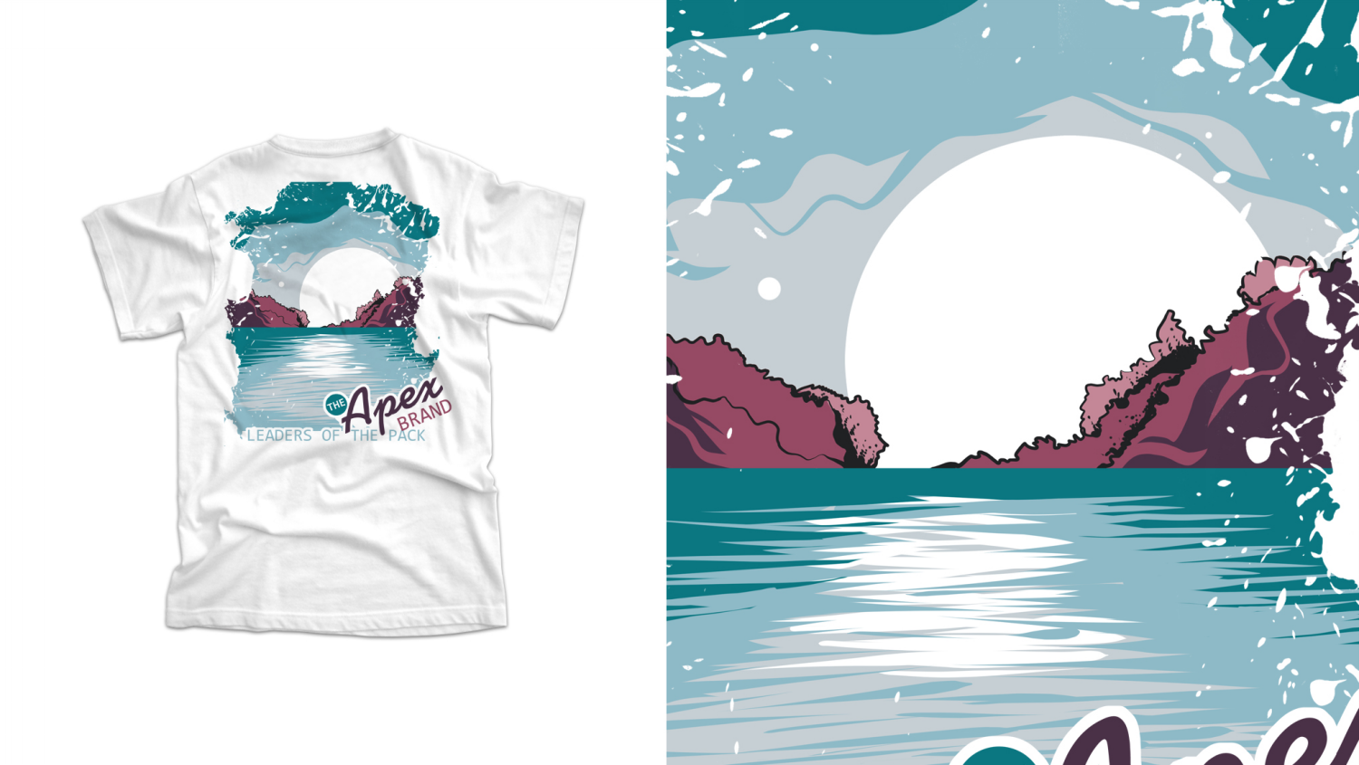 T-shirt Design by Abidamar for The Apex Brand. | Design #17815264