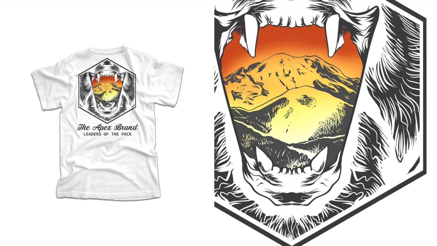 T-shirt Design by Abidamar for The Apex Brand. | Design #17860498
