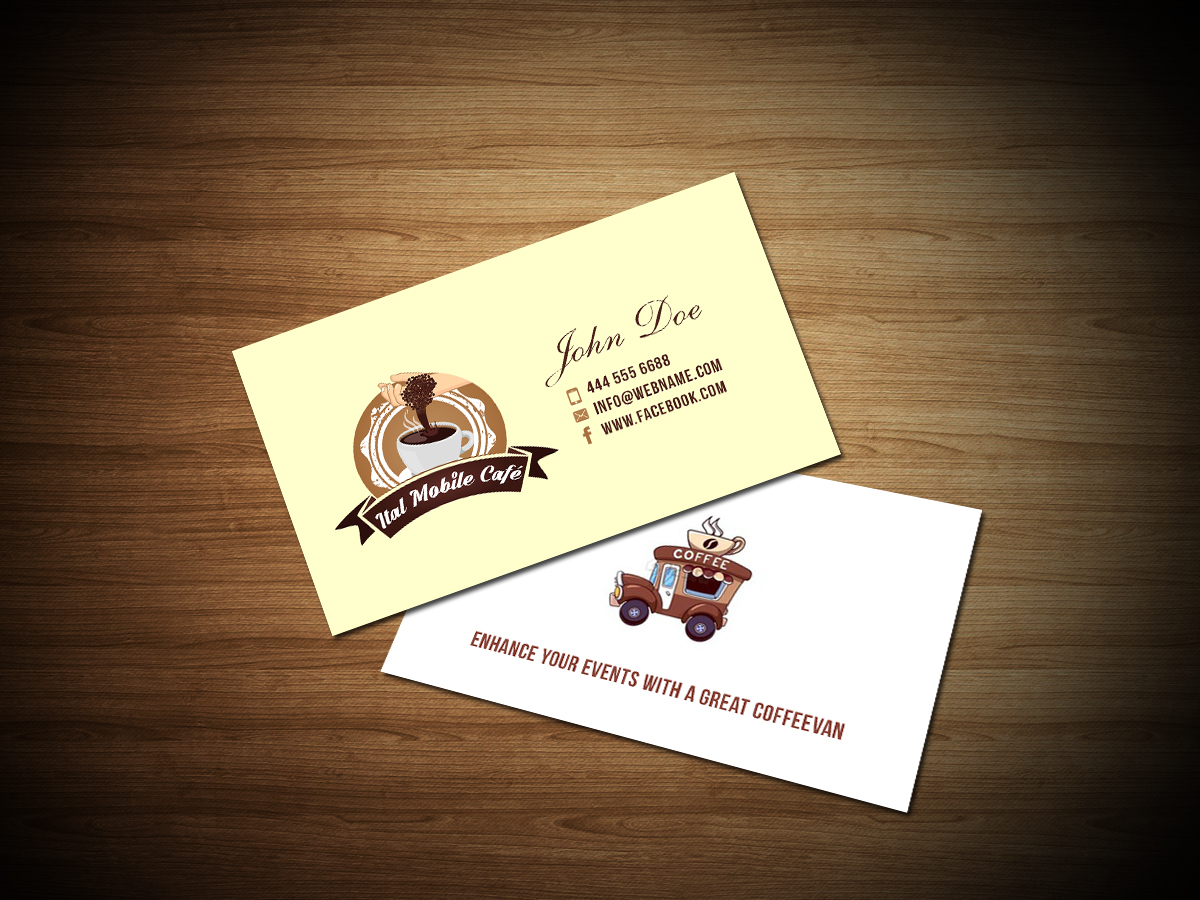 Business Card Design by Creations Box 2015 for Ital coffee | Design #17783912