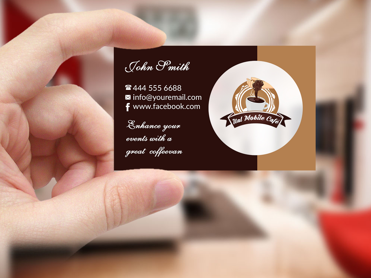 Business Card Design by Creations Box 2015 for Ital coffee | Design #17792311