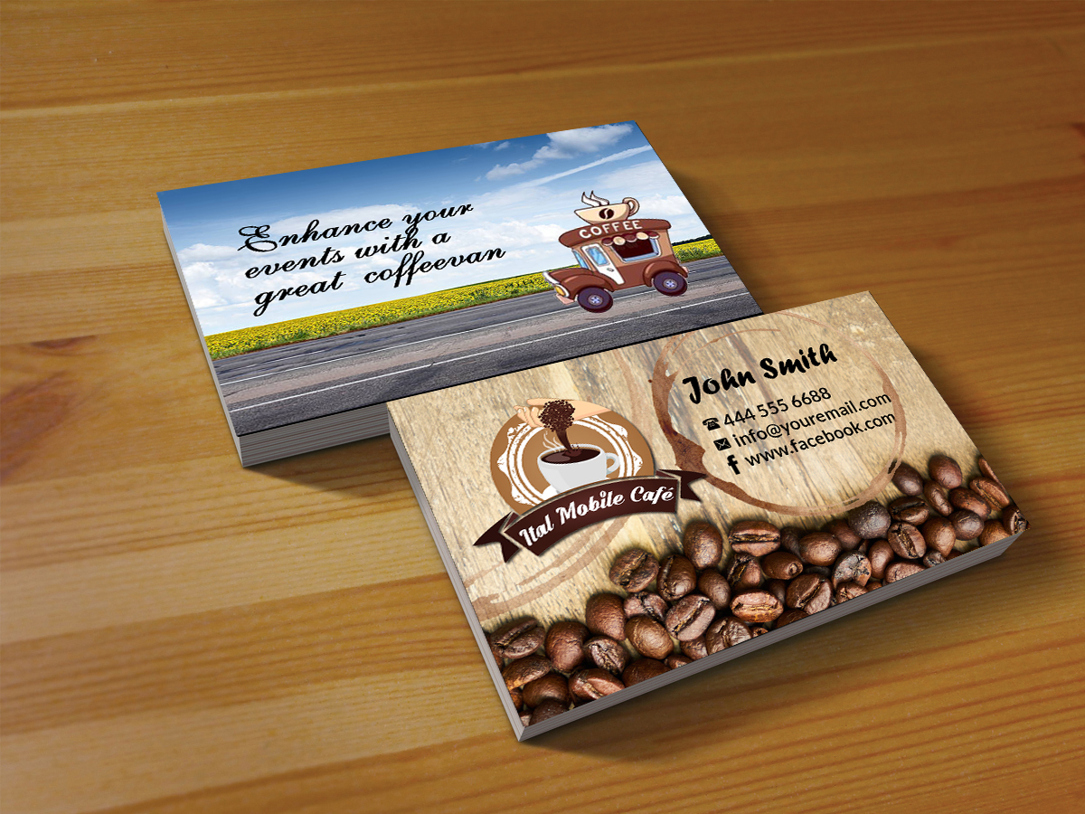 Business Card Design by Creations Box 2015 for Ital coffee | Design #17844807