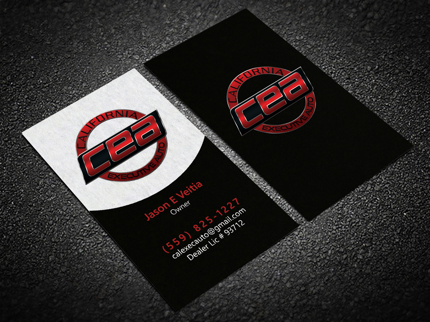 Business Card Design by Hardcore Design for California Executive Auto | Design #17803518