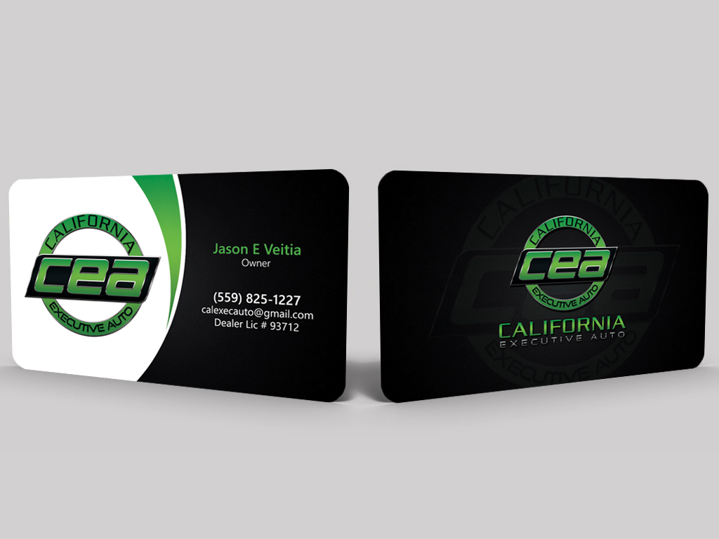 Visitenkarten-Design von Hardcore Design für California Executive Auto | Design #17803996