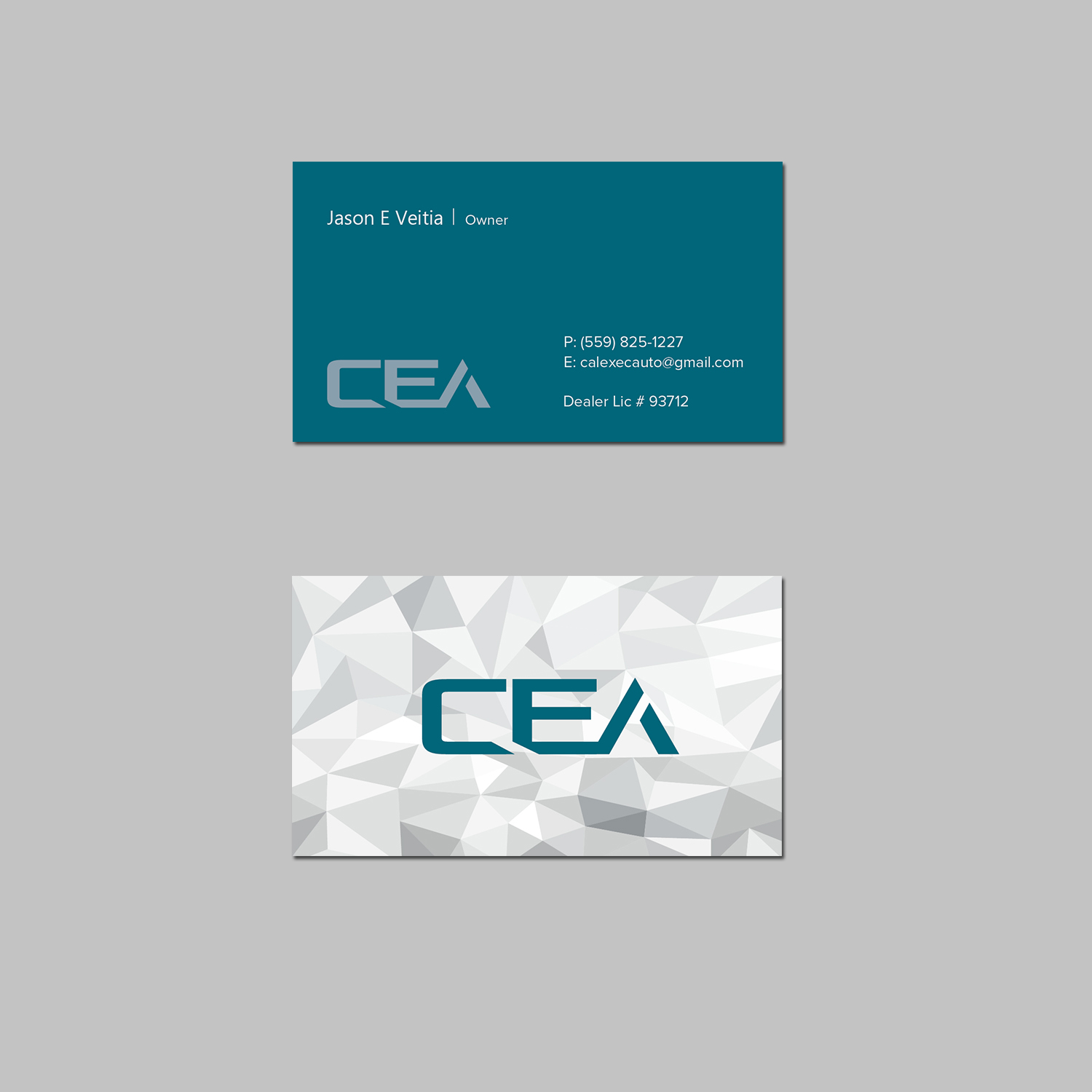 Visitenkarten-Design von kousik für California Executive Auto | Design #17803021